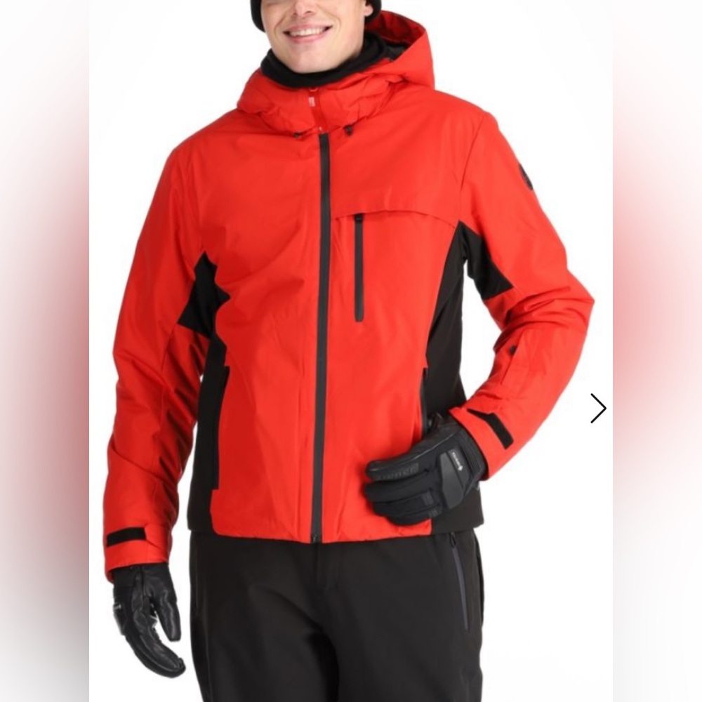 Ski jacket with pockets and vents